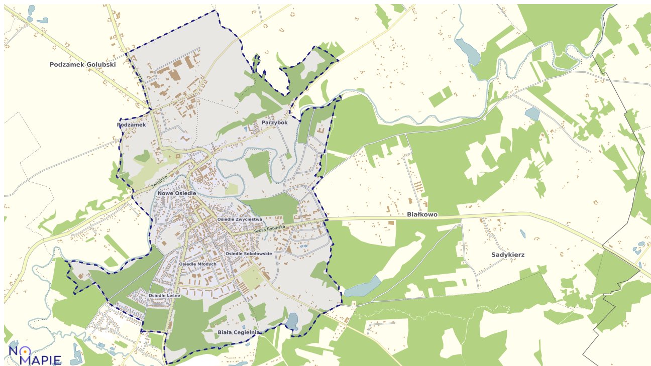 Mapa uzbrojenia terenu Golubia-Dobrzynia