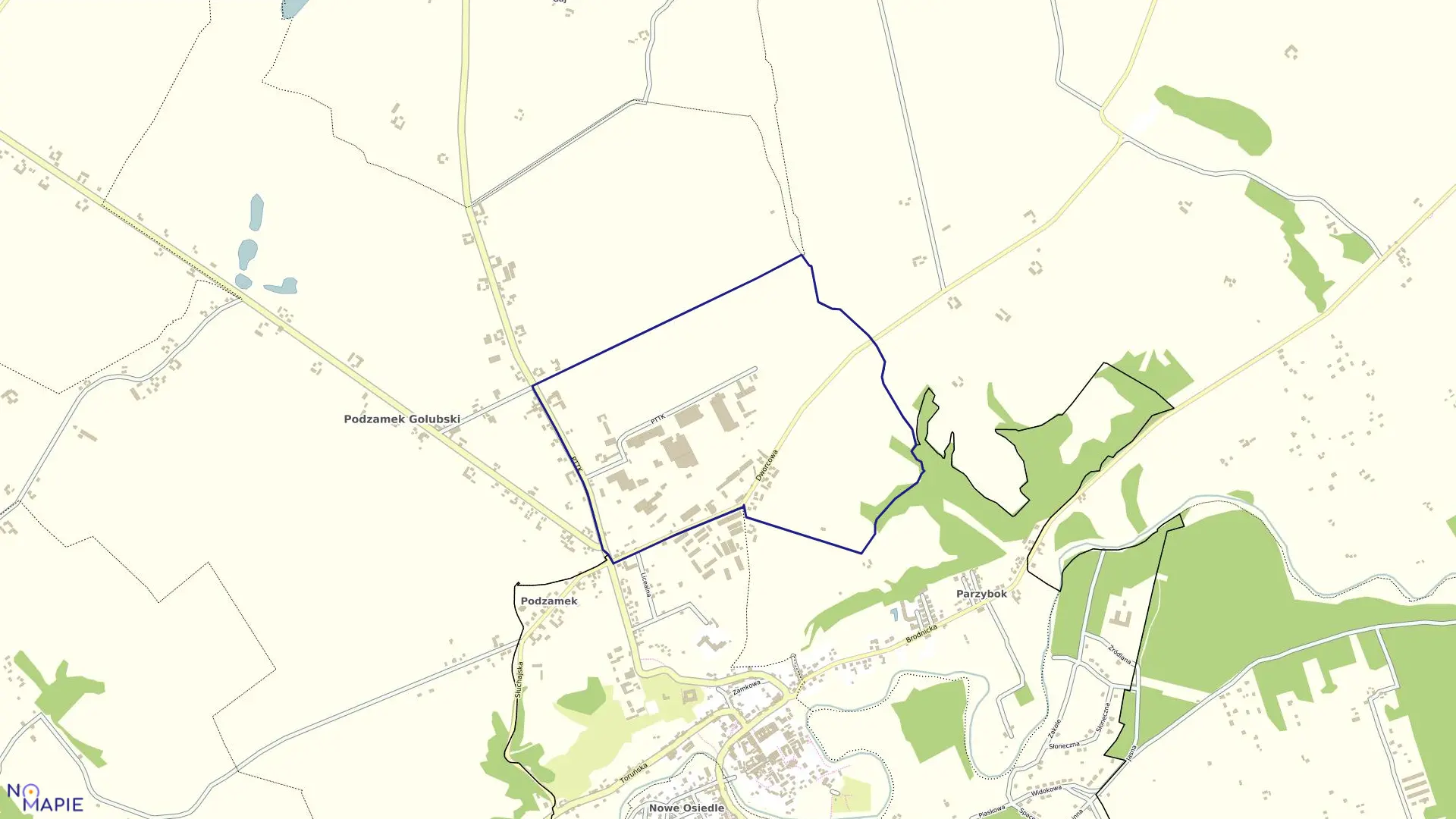 Mapa obrębu Obręb1 w mieście Golub-Dobrzyń