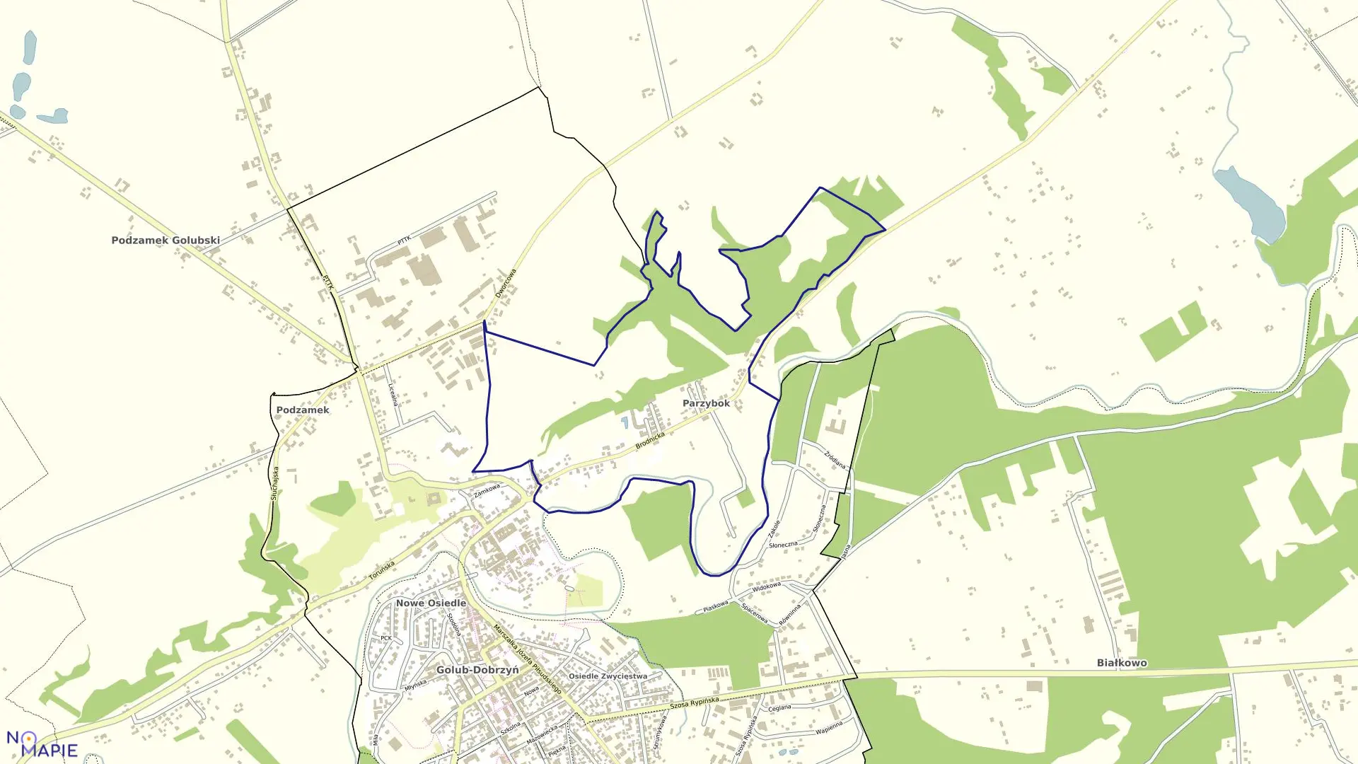 Mapa obrębu Obręb3 w mieście Golub-Dobrzyń