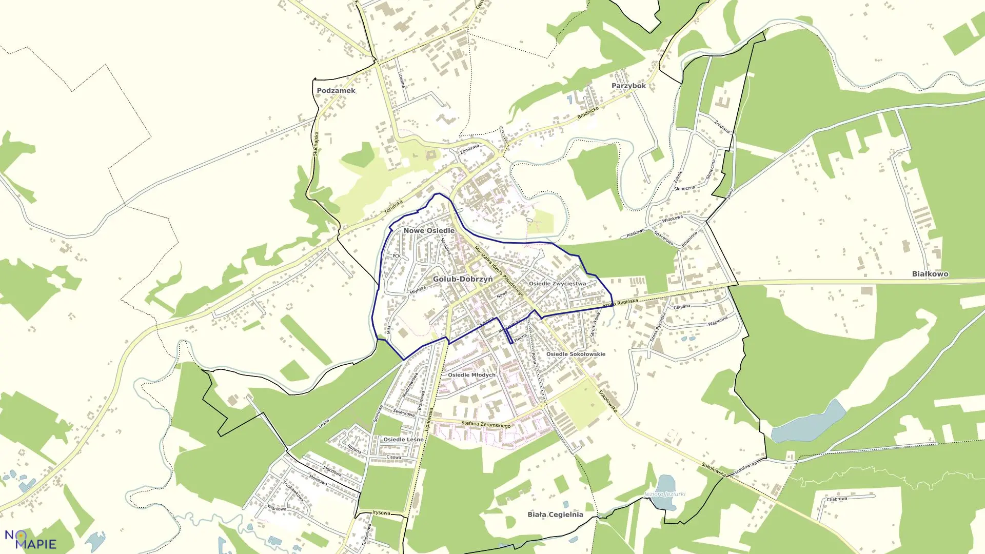 Mapa obrębu Obręb4 w mieście Golub-Dobrzyń