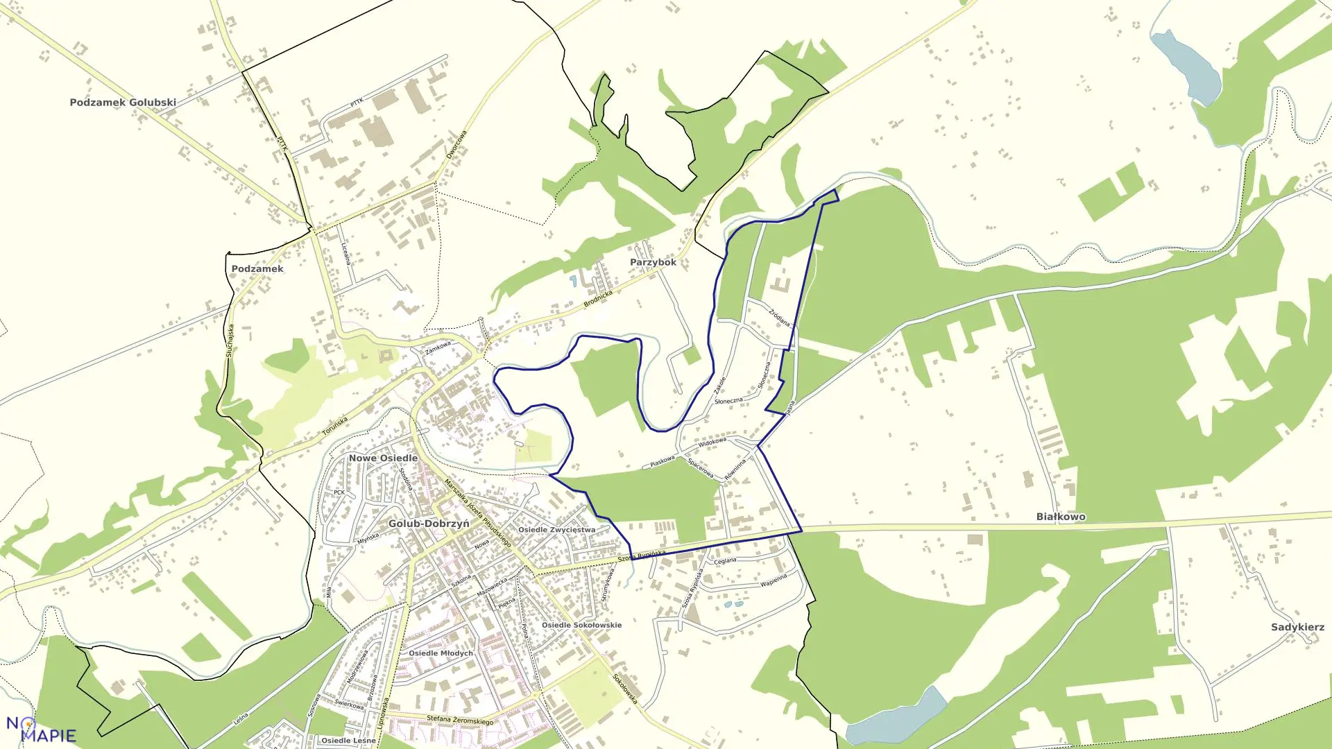 Mapa obrębu Obręb5 w mieście Golub-Dobrzyń