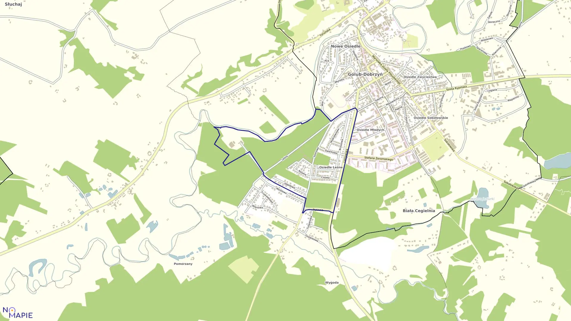 Mapa obrębu Obręb6 w mieście Golub-Dobrzyń