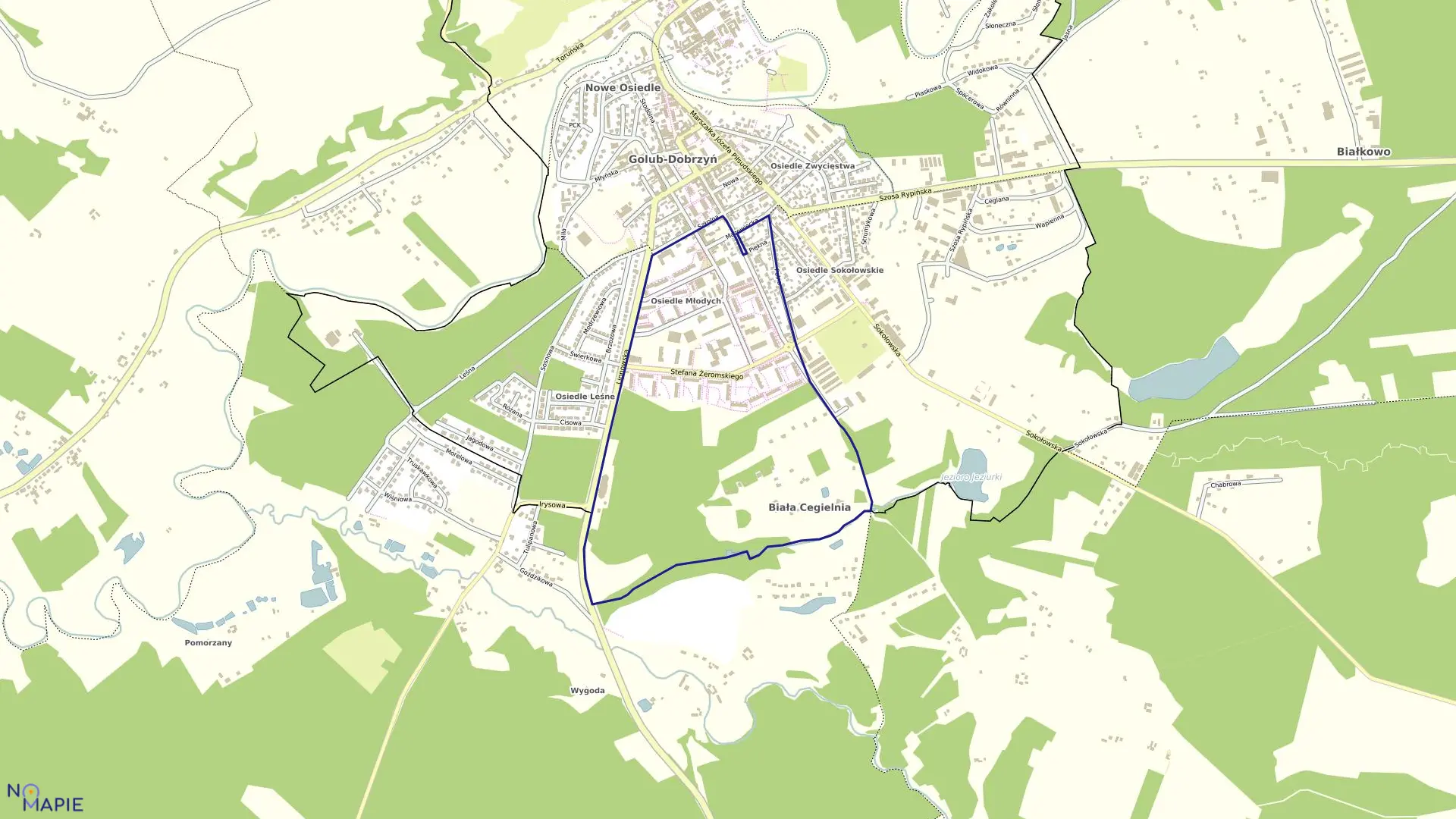 Mapa obrębu Obręb7 w mieście Golub-Dobrzyń